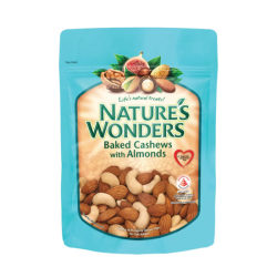 NATURE WONDER BAKED CASHEW WITH ALMOND 80GM