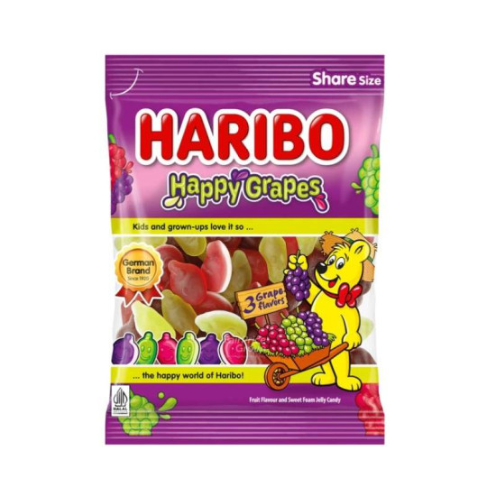 HARIBO HAPPY GRAPES 160GM