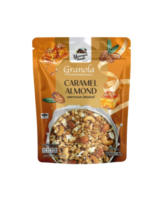 YOUNGER FARM GRANOLA CARAMEL ALMOND 225GM