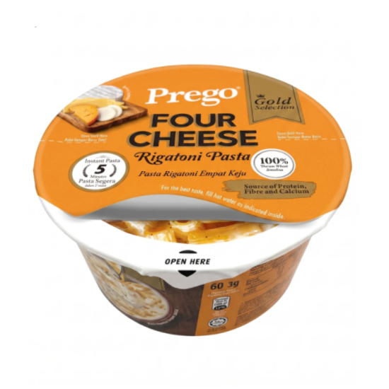 PREGO FOUR CHEESE INST PASTA BOWL 80.3GM
