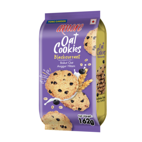 TONG GARDEN AMORE OAT COOKIES BLACKCURRANT 162GM TONG GARDEN AMORE OAT COOKIES BLACKCURRANT 162GM