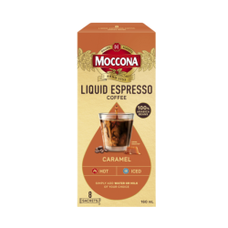 MOCCONA LIQ ESPRESSO COFFEE - CARAMEL 20ML*8'S