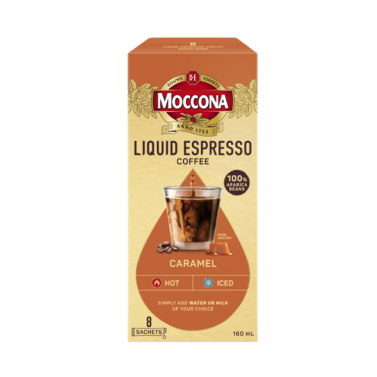 MOCCONA LIQ ESPRESSO COFFEE - CARAMEL 20ML*8'S