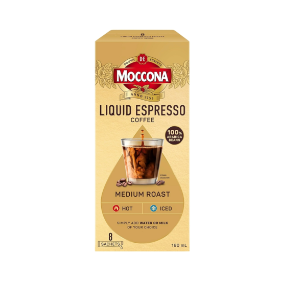 MOCCONA LIQ ESPRESSO COFFEE - MEDIUM ROAST 20ML*8'S