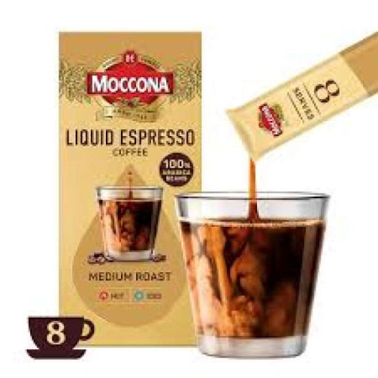MOCCONA LIQ ESPRESSO COFFEE -DARK ROAST 20ML*8'S