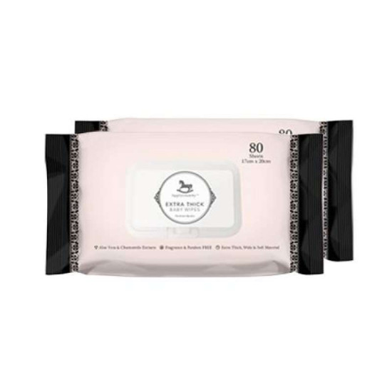 APPLECRUMBY EXTRA THICK HONEY BABY WIPES 80S (2 PA