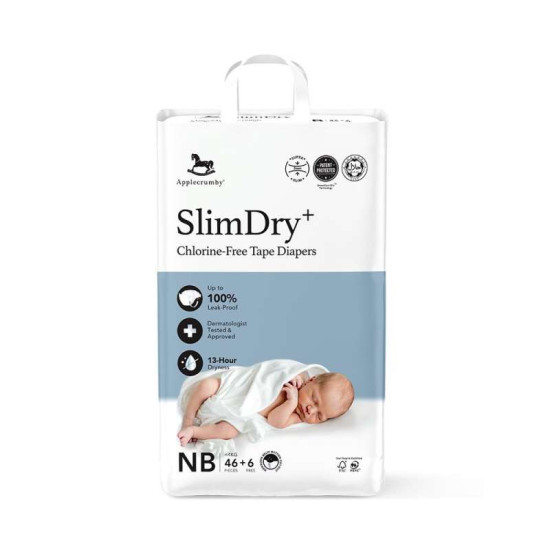 APPLECRUMBY SLIMDRY+ TAPE DIAPERS NB46 