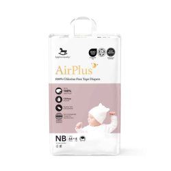 APPLECRUMBY AIRPLUS OVERNIGHT TAPE DIAPER NB64