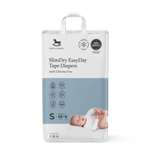 APPLECRUMBY SLIMDRY EASYDAY TAPE DIAPERS S46