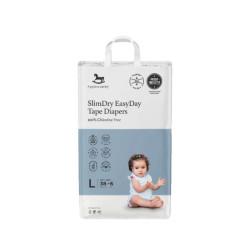 APPLECRUMBY SLIMDRY EASYDAY TAPE DIAPERS L38+6