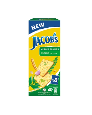 JACOB'S SAV CRACKER VEGGIE CRUNCH 21.5GM*8