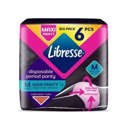 LIBRESSE MAX SECURITY MAXI PANTIES M 6'S