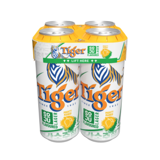 TIGER SOJU MIGHTY MANGO CAN 320ML*4