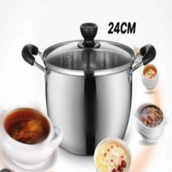 ALJO 24CM DEEP SOUP POT W/DOUBLE HANDLE 82