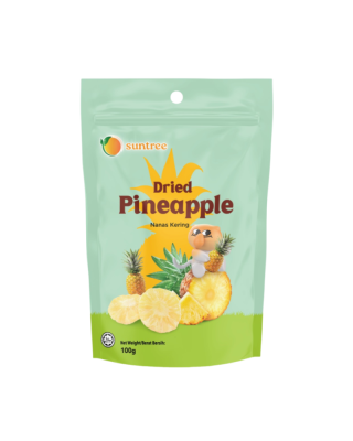SUNTREE DRIED PINEAPPLE 100GM
