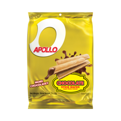 APOLLO WAFER STICK CHOCOLATE 16GM*3