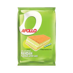 APOLLO LAYER CAKE PANDAN JUMBO 25GM*8
