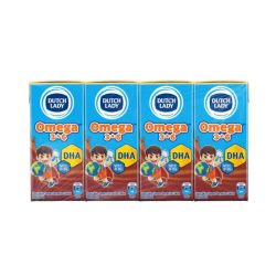 DUTCH LADY UHT OMEGA 3*6 - CHOCOLATE 180ML*4'S