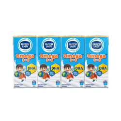 DUTCH LADY UHT OMEGA 3*6 - PLAIN 180ML*4'S