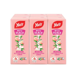 YEO'S WHITE PEACH TEA 250ML*6'S