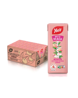 YEO'S WHITE PEACH TEA 250ML*6'S*4