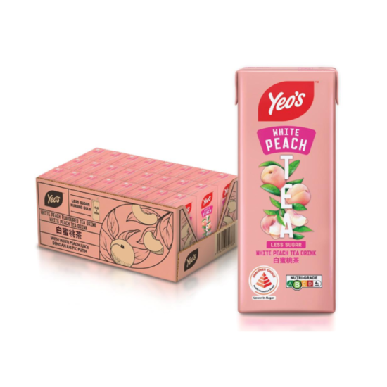 YEO'S WHITE PEACH TEA 250ML*6'S*4