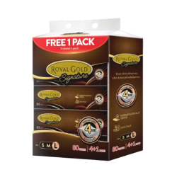 ROYAL GOLD SIGNATURE SOFT PACK (L SIZE) 80S*4+1