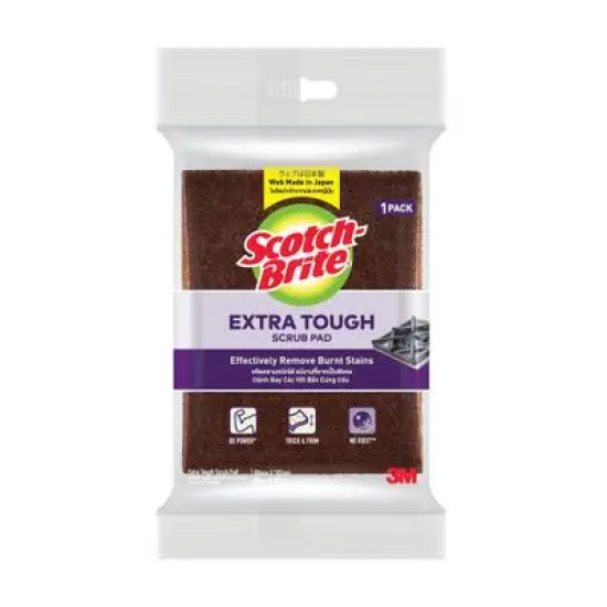 SCOTCH BRITE EXTRA TOUGH SCRUB PAD 1EA/PK F001202