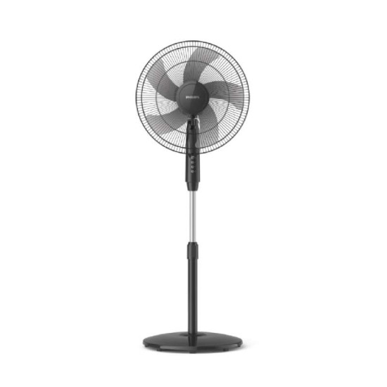 PHILIPS BLACK STAND FAN 5 BLADE 16
