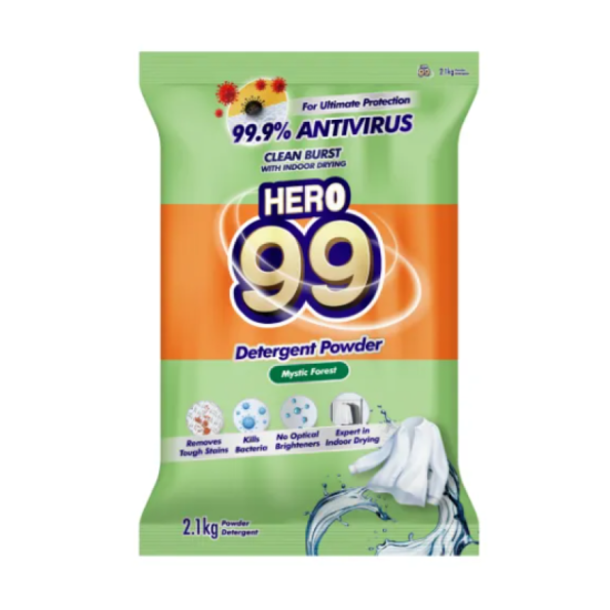 HERO 99 DETERGENT POWDER MYSTIC FOREST 2.1KG
