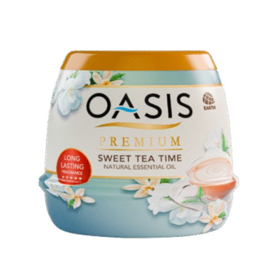 OASIS PREMIUM AIR FRESHENER GEL SWEET TEA TIME 200GM