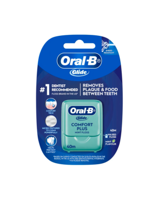 ORAL-B GLIDE COMFORT PLUS MINT FLOSS 40M
