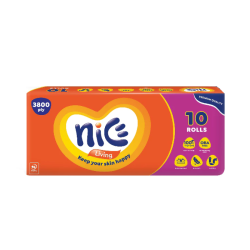 NICE BATHROOM TISSUE ROLL 2PLY 190S*10R