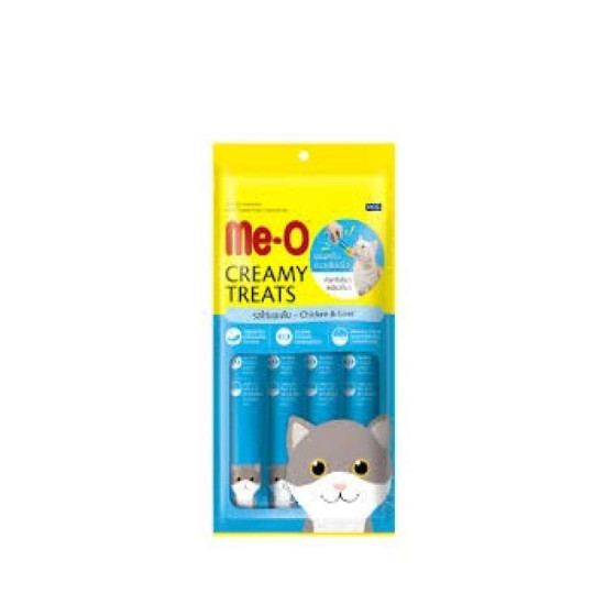 Me-O CREAMY TREATS CHICKEN & LIVER 4*15g