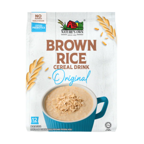 NATURE'S OWN BROWN RICE CEREAL - ORIGINAL 28GM*12