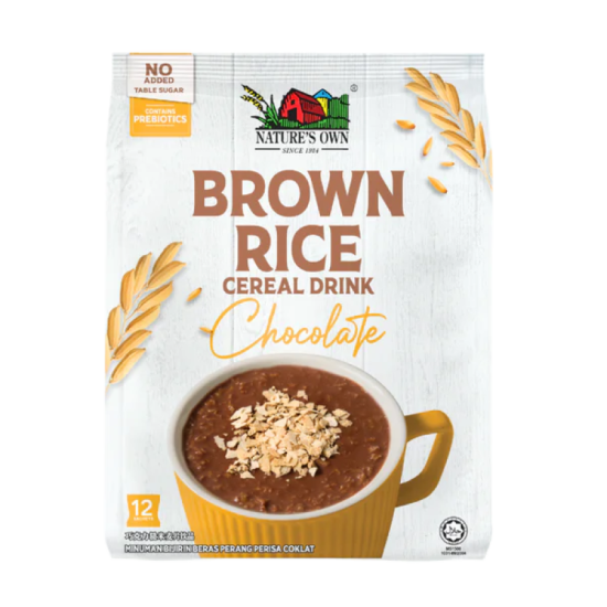 NATURE'S OWN BROWN RICE CEREAL - CHOCOLATE 30GM*12