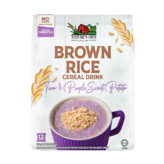 NATURE'S OWN BROWN RICE CEREAL - TARO POTATO 30GM*12