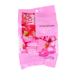 TOP SAVOR FRUIT JUICE GUMMY STRAWBERRY 320GM