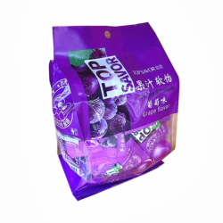 TOP SAVOR FRUIT JUICE GUMMY GRAPE 320GM