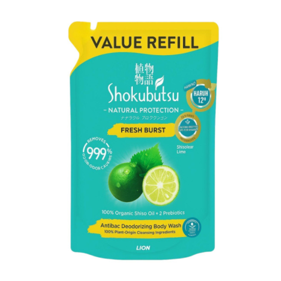 SHOKUBUTSU N/PROTECT BODY WASH (RF) FRESH BURST 800G