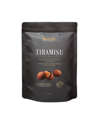 BERYL'S TIRAMISU ALMOND DARK CHOCOLATE 300GM