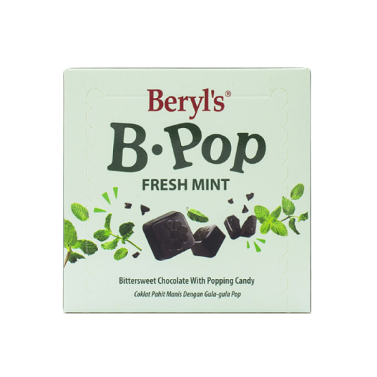 BERYL'S B POP FRESH MINT BITTERSWEET CHOCOLATE 50G