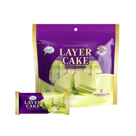 BAKE STORY PANDAN LAYER CAKE 16GM*7