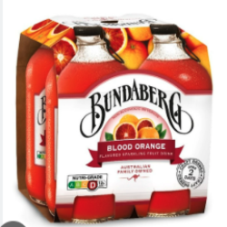 BUNDABERG BLOOD ORANGE 375ML*4'S