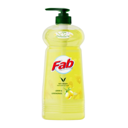 FAB DISHWASH LIQUID LEMON & LEMONGRASS 1L