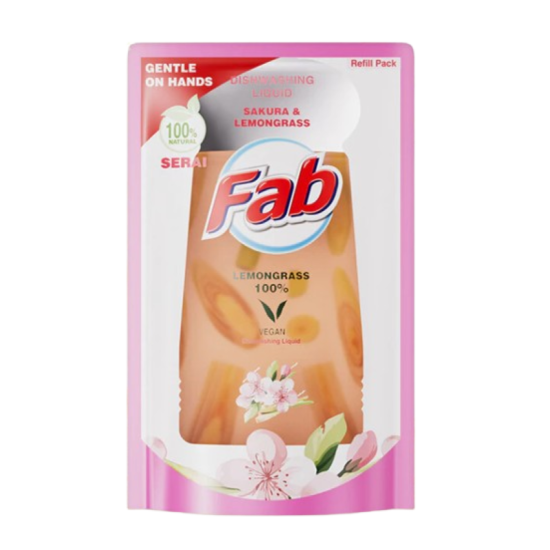 FAB DISHWASH LIQUID (RF) SAKURA & LEMONGRASS 850ML