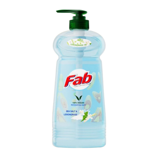 FAB DISHWASH LIQUID SEA SALT & LEMONGRASS 1L