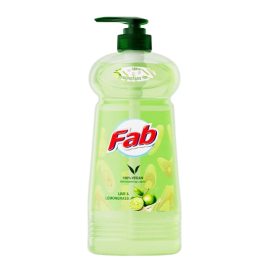 FAB DISHWASH LIQUID LIME & LEMONGRASS 1L
