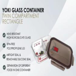 FUKURO ROKKU CLIP LOCK CONTAINER 1000ML (RECTANGLE