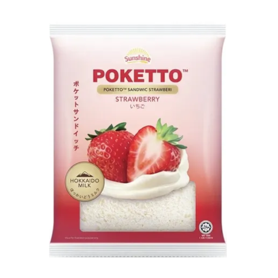 SUNSHINE POKETTO SANDWICH STRAWBERRY 56GM